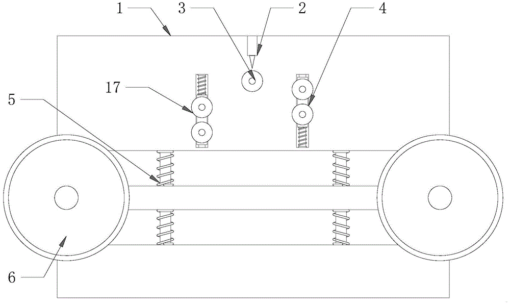 復(fù)卷機(jī)壓紙輥?zhàn)詣?dòng)平衡裝置的制作方法